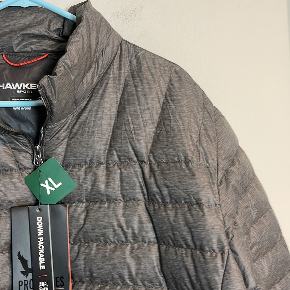 Hawke & Co. sport packable ultralight gray down jacket size extra large - Picture 3 of 11
